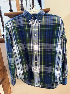 Boys polo flannel